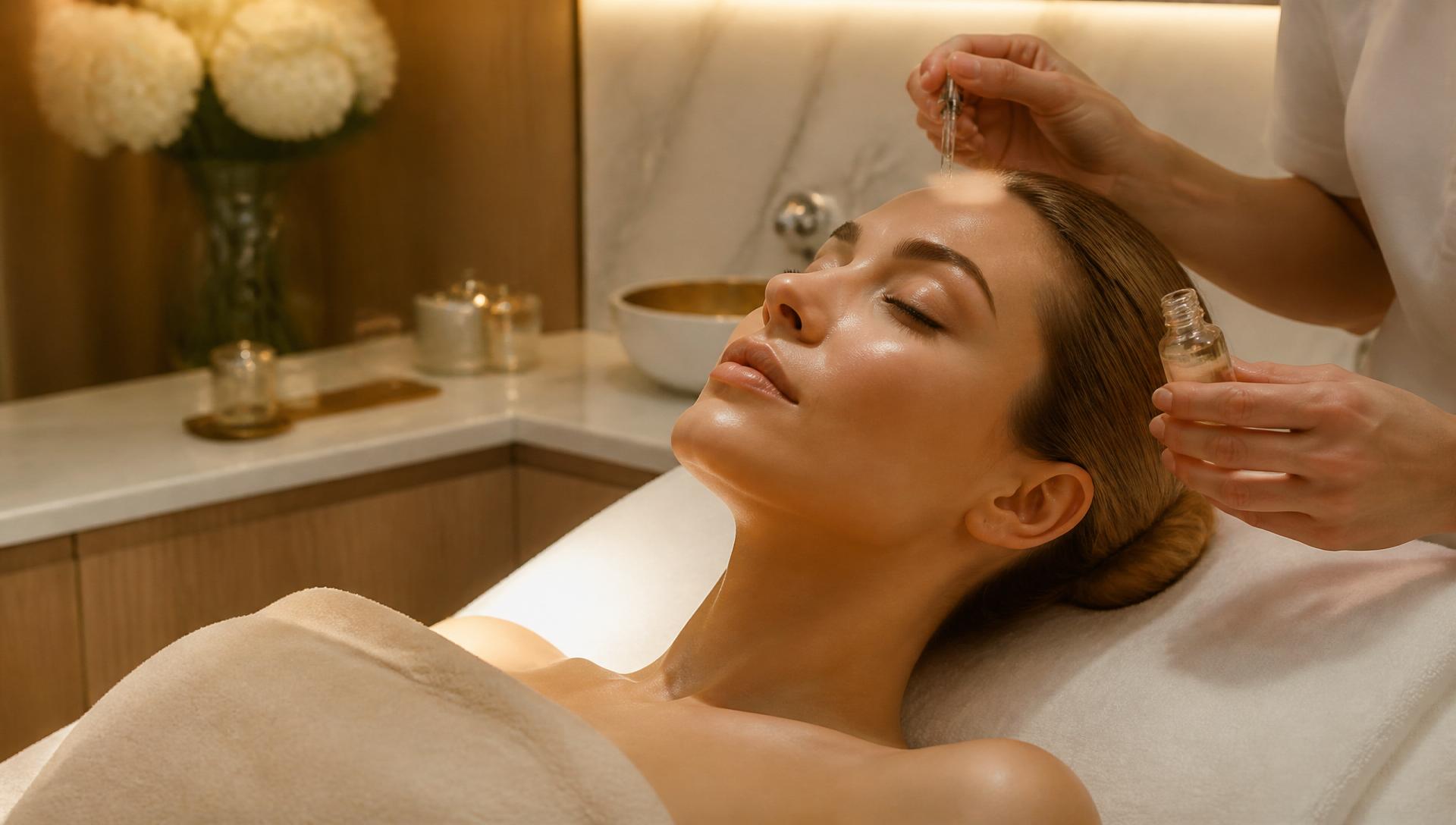 Procedimento de medicina estética facial no Instituto Metabolic